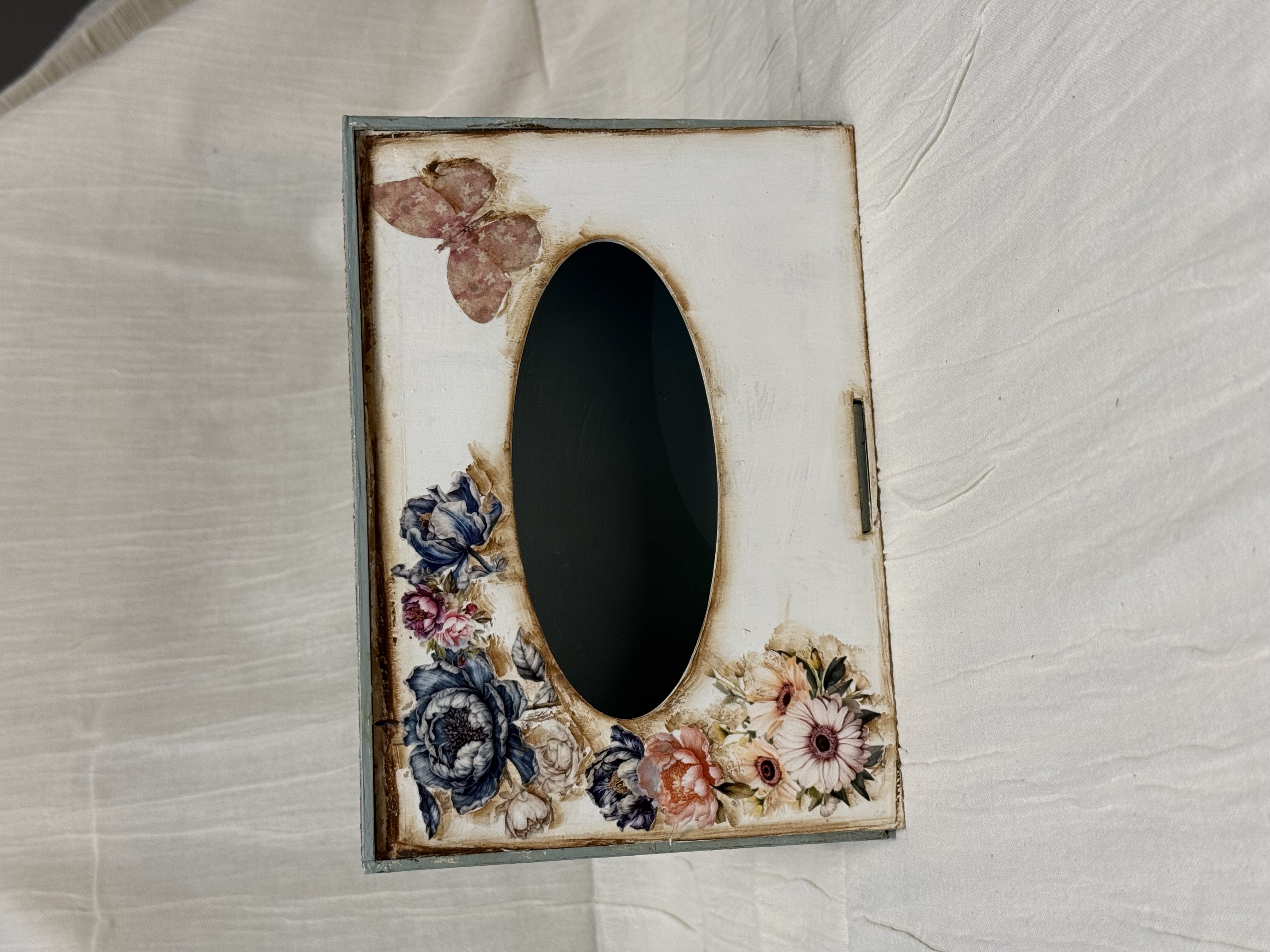 Caja Porta Pañuelos/Servilletas Floral - imagen 2
